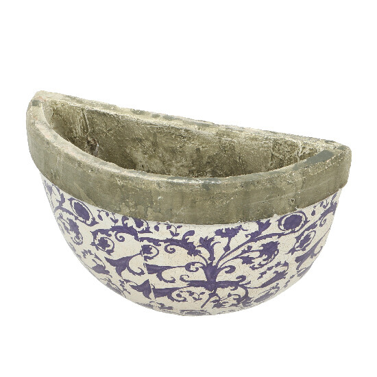 Nástěnný květináč modrobílá keramika "AGED CERAMIC" 27,5 cm|Esschert Design