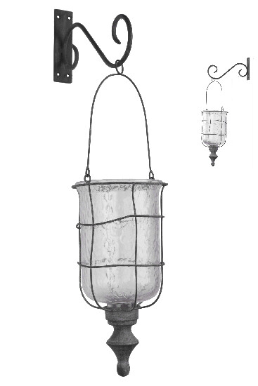 Lantern "JULIET", transparent, 13 x 13 x 39 cm|Ego Dekor