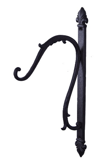 Hanging bracket, black, 5 x 48 x 24 cm | Ego Dekor