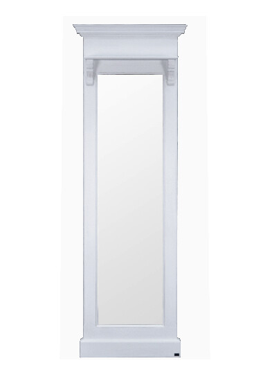 Mirror with shelf, BRETAGNE, white, 70x210x19|Ego Dekor