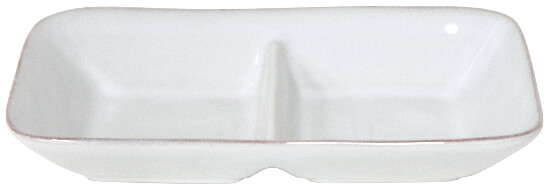 Miska dzielona (podwójna) 25 cm, APARTE, biała|Costa Nova