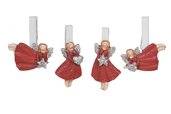 Angel on a peg 6 cm, package contains 4 pieces!|Ego Dekor