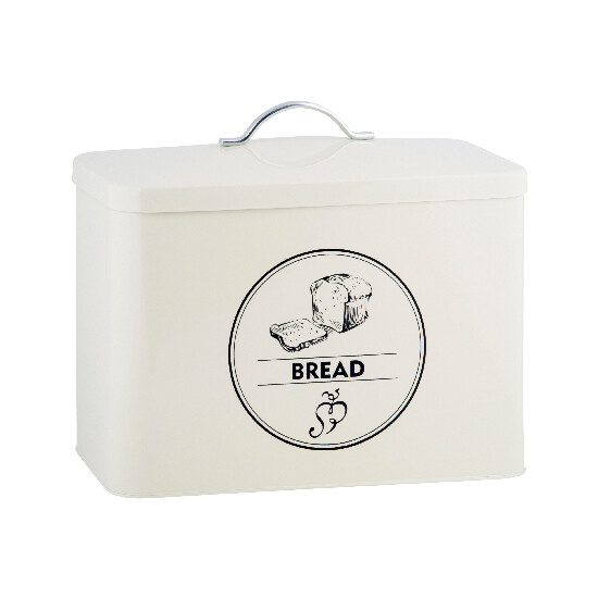Dóza na chlieb, veľkosť: 12,5 L, farba: krémová biela|Esschert Design