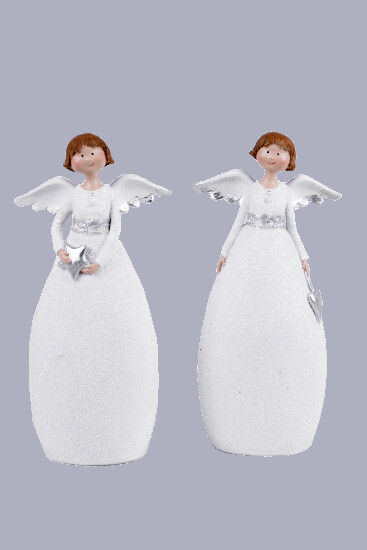 Chubby angel, 6.5 x 11 x 24 cm, package contains 2 pieces!|Ego Dekor