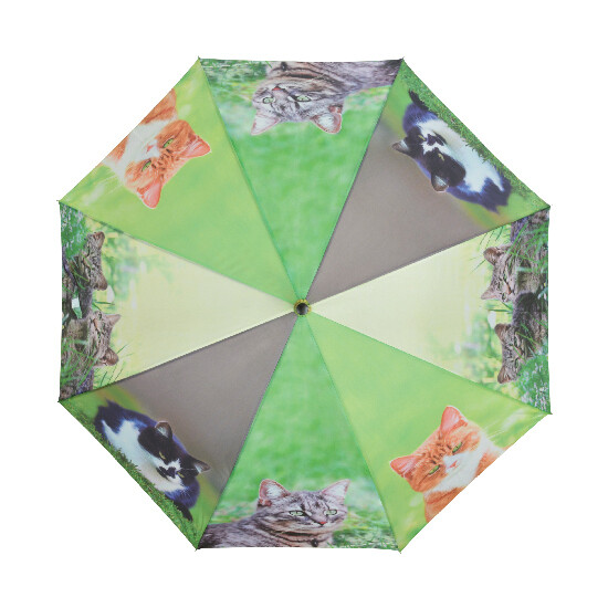 Dáždnik Mačka, 120x95cm, zelená|Esschert Design