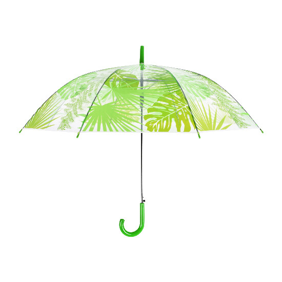 Transparent umbrella with Jungle leaves (SALE)|Esschert Design
