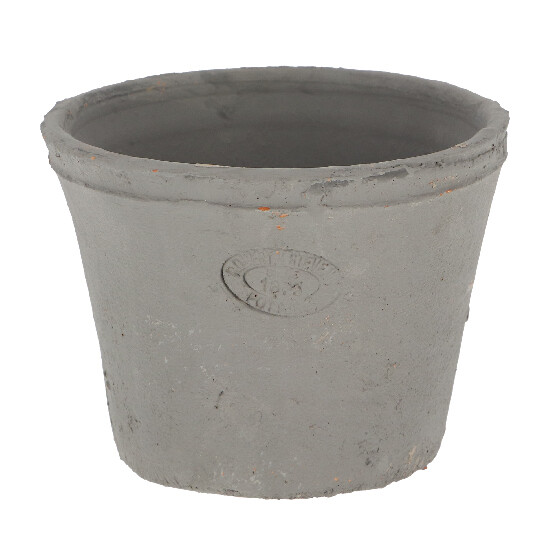 flower pot "ESSCHERT´S GARDEN Robert & Stevens Potters, SINCE 1875 TERRACOTTA" made of terracotta, gray|Esschert Design