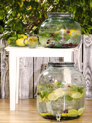 ED Beverage barrel made of recycled glass "AUTHENTIC" 6 L|Vidrios San Miguel|Recycled Glass