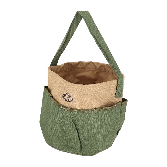 Round bag for garden tools CANVAS, 40x25x26cm, green|Esschert Design