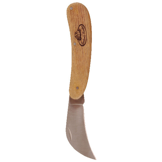 Nóż do przycinania, drewno + stal nierdzewna, 3 x 2 x 18 cm, brązowy|Esschert Design