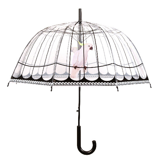 Klatka dla ptaków na parasolkę, przezroczysta|Esschert Design