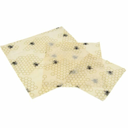 BEE WAX napkins for food storage, self-adhesive, SET OF 3 PIECES!|Esschert Design