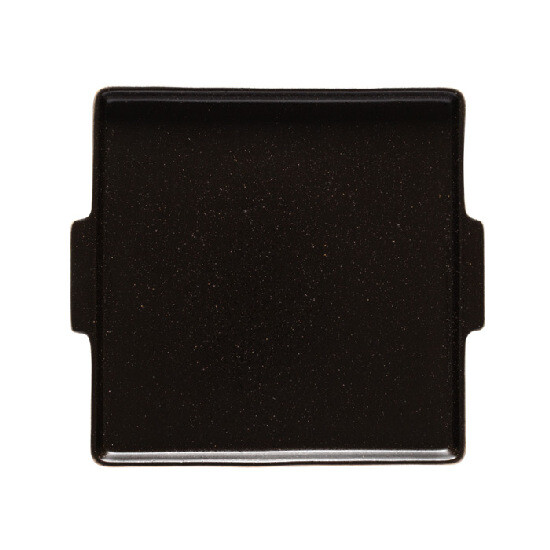 Plate|serving tray, square 22cm, NÓTOS, black|Latitude|Costa Nova