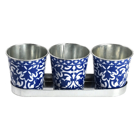 Flower pots with a box - set Portugal|Esschert Design