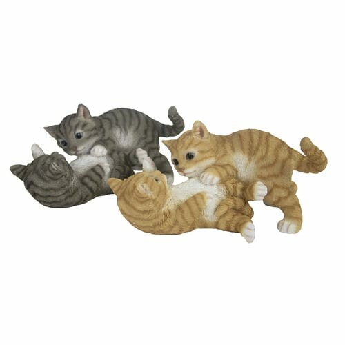 Animals and figures OUTDOOR "TRUE TO NATURE" Playing kittens, width 26.2 cm, pack contains 2 pcs! (SALE)|Esschert Design