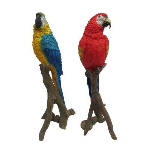 Animals and figures OUTDOOR "TRUE TO NATURE" Macaw parrot, height 25.2 cm, package contains 2 pcs! (SALE)|Esschert Design