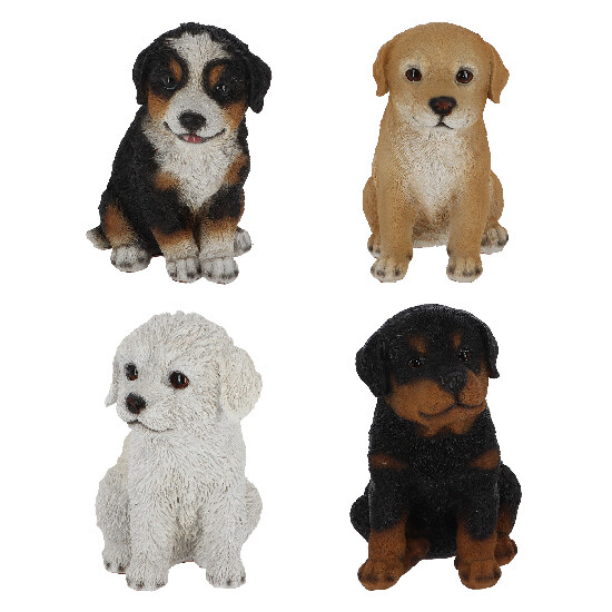Animals and figures OUTDOOR "TRUE TO NATURE" Puppy, height 16 cm, package contains 4 pcs! (SALE)|Esschert Design