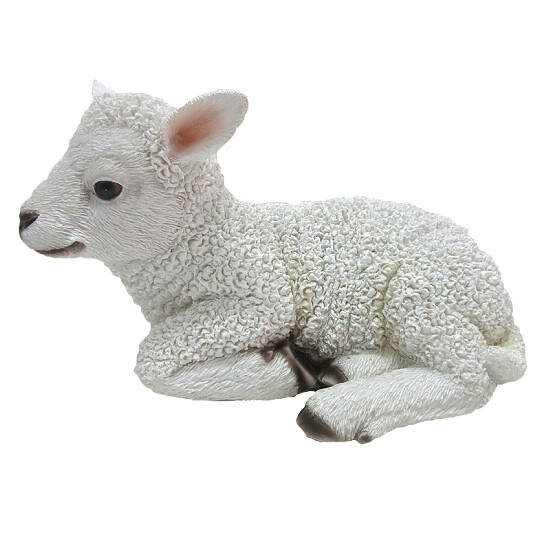 Animals and figures OUTDOOR "TRUE TO NATURE" Lying lamb, width 18 cm|Esschert Design