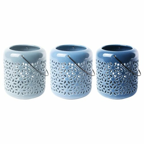 Lucerna na čajovku, keramika, pr. 11,9 cm,, balení obsahuje 3 ks!|Esschert Design