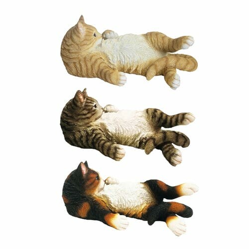 Zvířátka a postavy OUTDOOR "TRUE TO NATURE" Ležící kotě LAZY CAT, š.38cm (DOPRODEJ)|Esschert Design