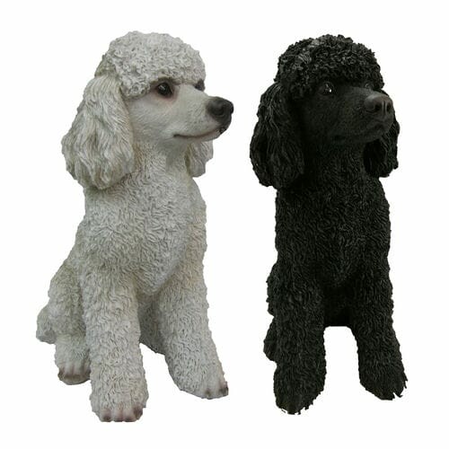Animals and figures OUTDOOR "TRUE TO NATURE" Sitting Poodle, h. 33.3 cm, package contains 2 pcs! (SALE)|Esschert Design