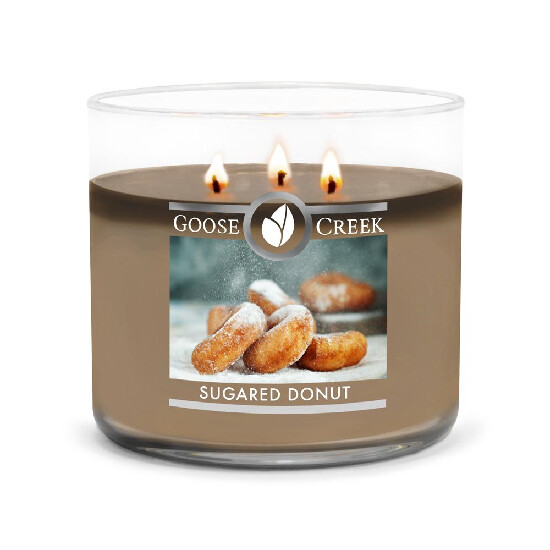 Candle 0.41 KG SUGARED DONUT, aromatic in a jar, 3 wicks|Goose Creek
