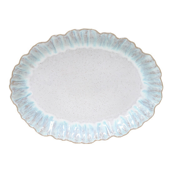 Oval tray, 40x30cm, MAJORCA, blue (marine) (SALE)|Casafina