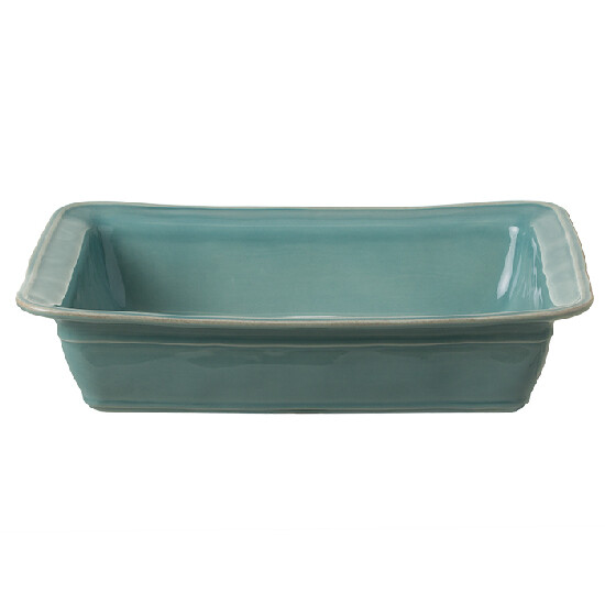 Baking dish, 34x26cm, FONTANA, blue (turquoise) (SALE)|Casafina