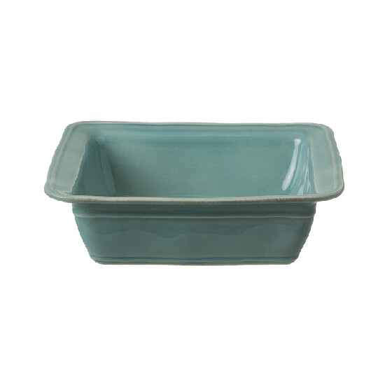 Square baking dish, 27x27cm, FONTANA, blue (turquoise) (SALE)|Casafina