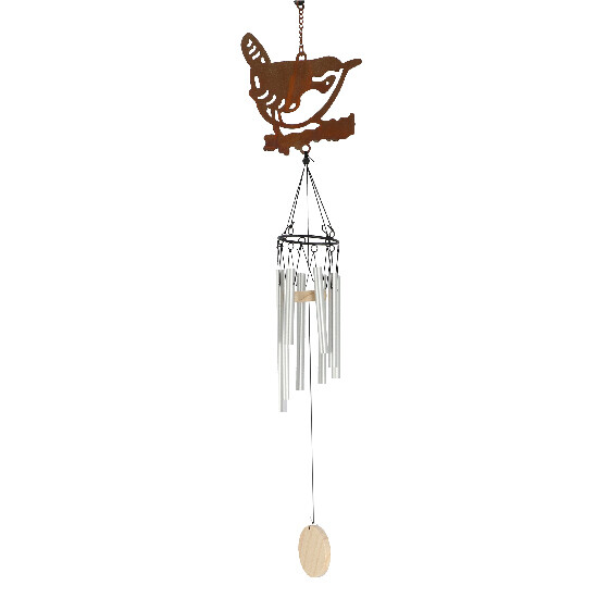 Carillon with a bird, 19 x 9 x 73.5 cm, package contains 3 pieces! (SALE)|Esschert Design
