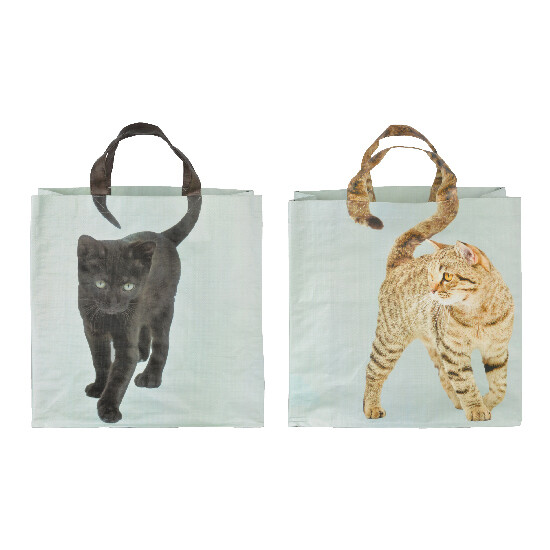Taška nákupní Kočička, balení obsahuje 2 kusy!|Esschert Design