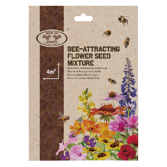 Nasiona kwiatów - mieszanka nasion kwiatów przyciągająca pszczoły, opakowanie 21 x 07 x 30 cm|Esschert Design