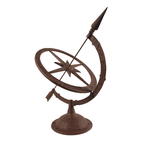 Cast iron sundial on pedestal, 55 cm|Esschert Design
