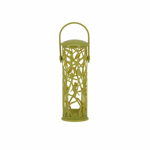 Hanging feeder for tallow balls CHIFFCHAFF with perch, green|Esschert Design