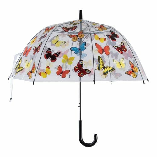 ESSCHERT DESIGN Deštník průhledný s motýlky
