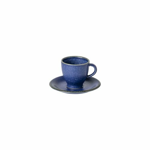 Filiżanka do kawy ze spodkiem 0,08L POSITANO, niebieska (turkusowa) (WYPRZEDAŻ)|Casafina