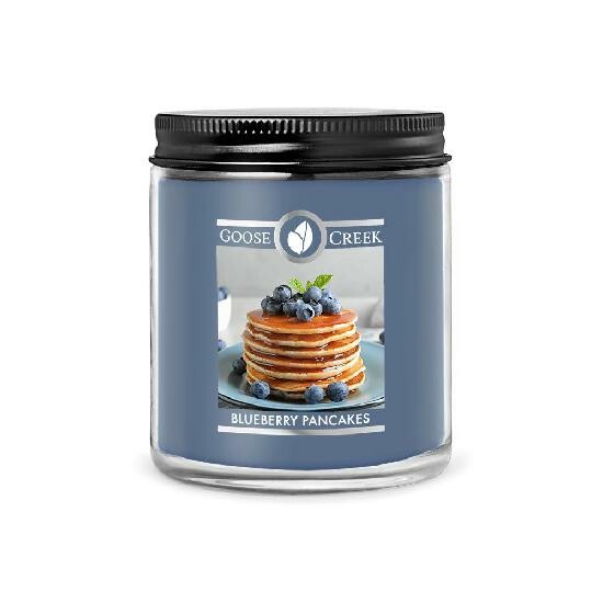 Candle with 1-wick 0.2 KG BLUEBERRY PANCAKES, aromatic in a jar with a metal lid|Goose Creek