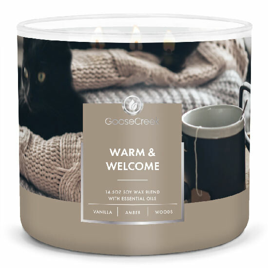 ED Candle 0.41 KG WARM & WELCOME, aromatic in a jar, 3 wicks|Goose Creek