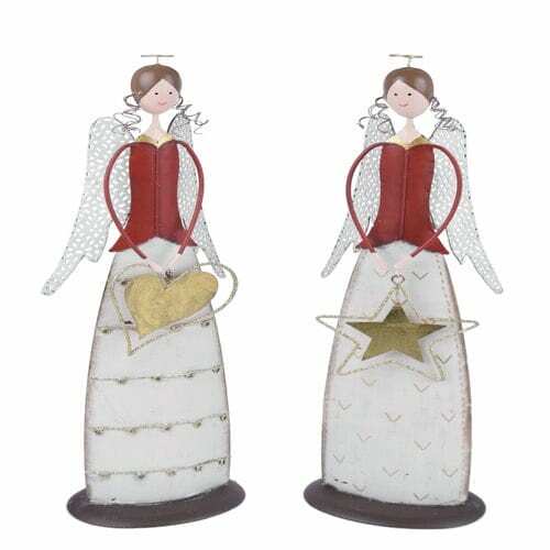 Decoration angel heart/star, 11.5x41x9cm, package contains 2 pieces!|Ego Dekor