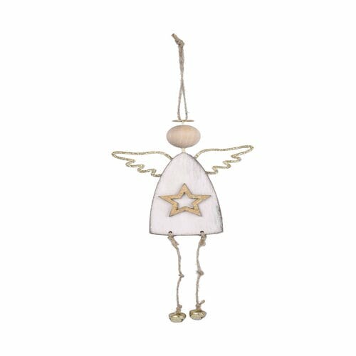 Záves anjel s hviezdou, 12x34x3cm, ks|Ego Dekor
