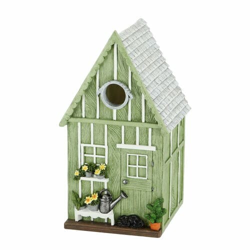 Búdka pre vtáčiky GARDEN HOUSE, 25cm, zelená|Esschert Design
