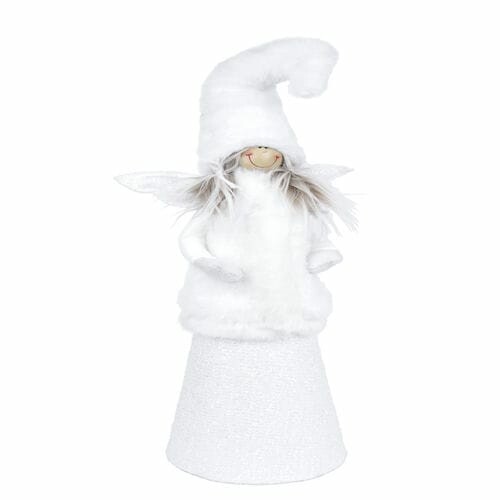 Angel in a coat, white, 17.5x56x13cm, pc|Ego Dekor
