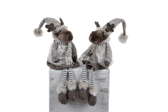 Reindeer sitting, M, package contains 2 pieces!|Ego Dekor