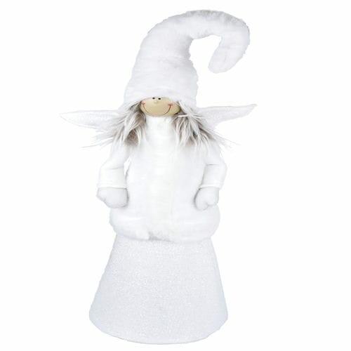 Angel in a coat, white, 26.5x86x20.5cm, pc|Ego Dekor