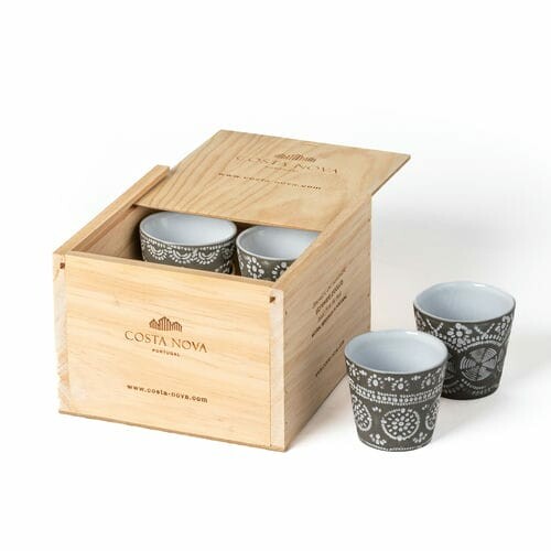 Espresso cup - box of 8 pcs 0.1L, GRESPRESSO ECO GRES, white|Costa Nova