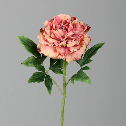 Kwiat sztuczny Piwonia, różowy|łososiowy, 60cm|Ego Dekor