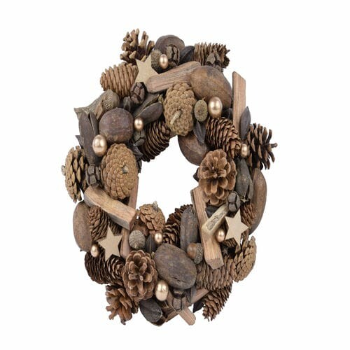 Wreath PINE, natural, 28x28x7cm, pc|Ego Dekor