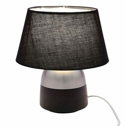Ceramic lamp with screen, black/white, dia. 16x31cm (SALE)|Ego Decor