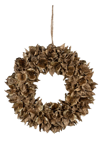 Wreath of pine cone scales, dia. 32 cm (SALE)|Ego Dekor