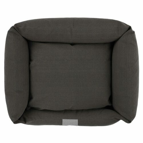 Dog bed with edge 70x60x20cm, COCOON CANVAS, Anthracite|Van Baal